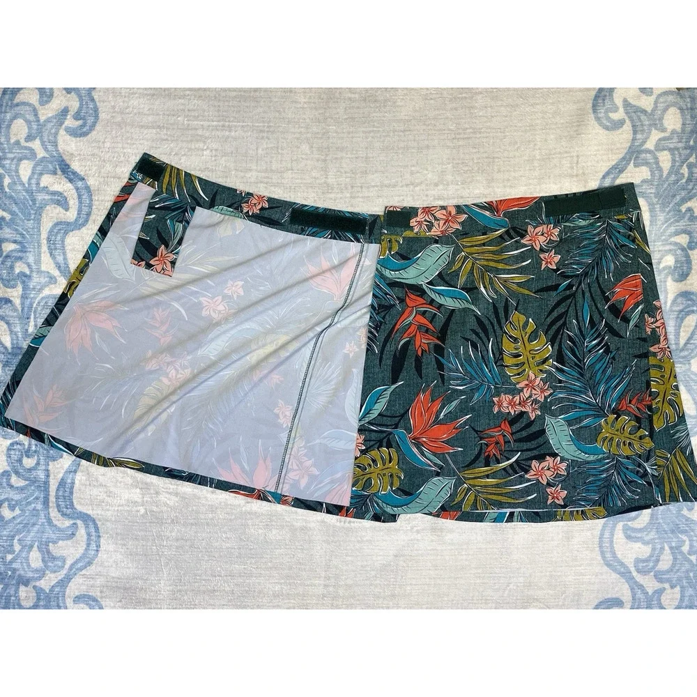 RipSkirt Womens Small Wrap Skirt Vintage Bali Jungle Tropical Beach Vacation